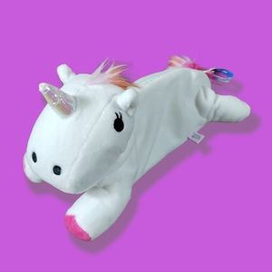✓3D Unicorn Pattern Coin Purse Cosmetic Case Zip Up Pencil Makeup Bag FAIR CORE